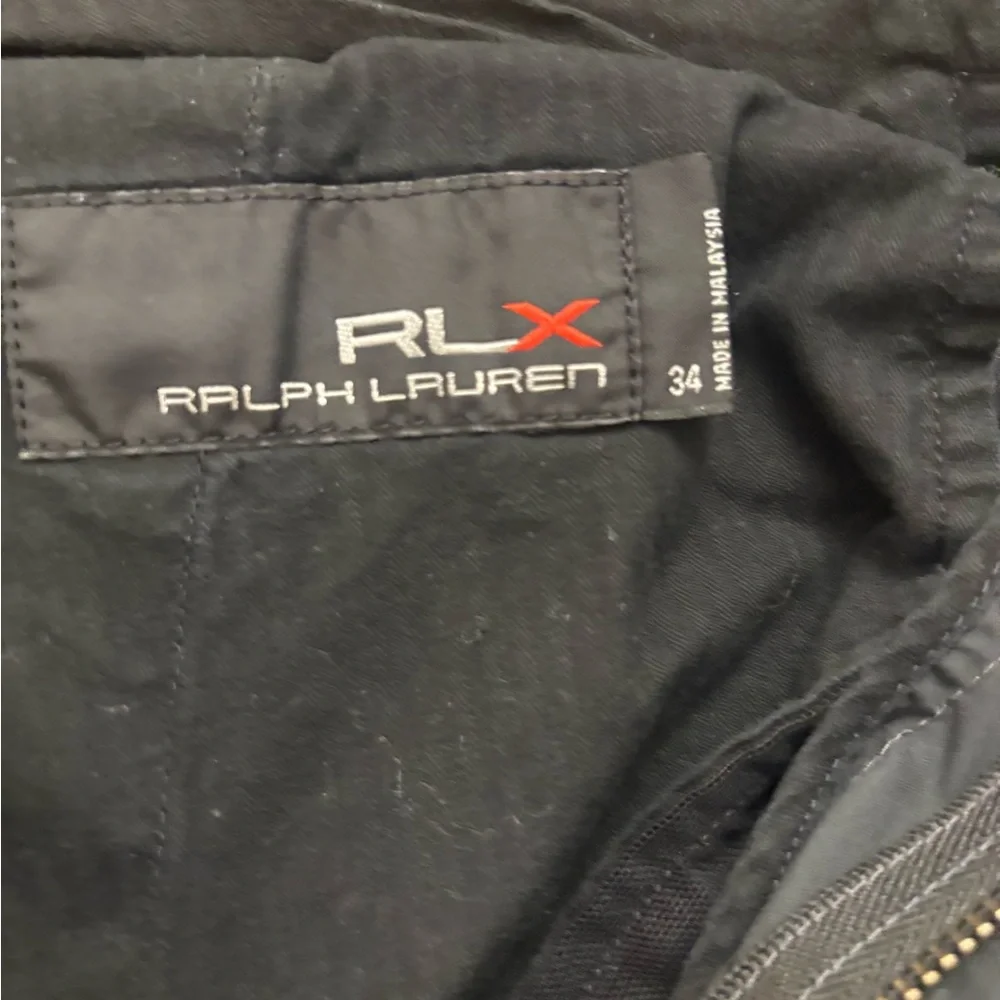 RLX black performance Pants with Subtle Logo. 34-32
